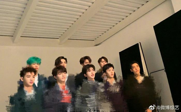 NPC成员蔡徐坤、陈立农、范丞丞、Justin黄明昊、林彦俊、朱正廷、王