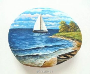 ​自己动手，制作一幅漂亮的石头画…