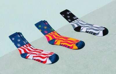 ​HUF麻叶袜威力不减？！新款斑马纹路首次亮相！