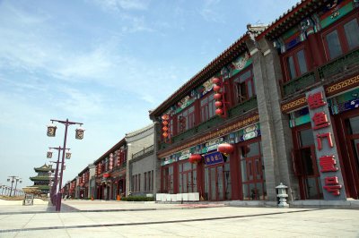 ​滨海鲤鱼门，仿明清式建筑，天津第二个“古文化街”