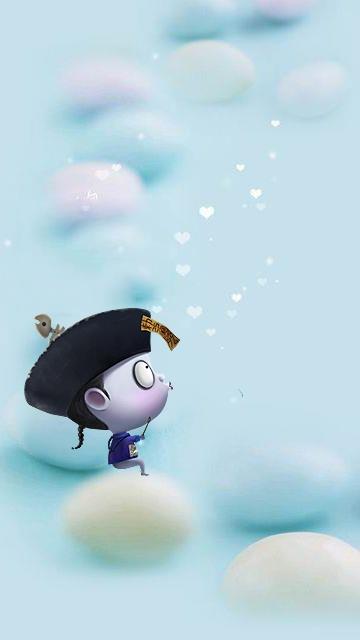 一大波呆萌可爱的僵尸来临,僵小鱼主题,有喜欢的壁纸赶紧留下吧