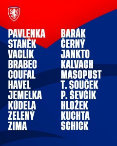 ​捷克国家队新一期大名单：希克领衔锋线、绍切克坐镇中场