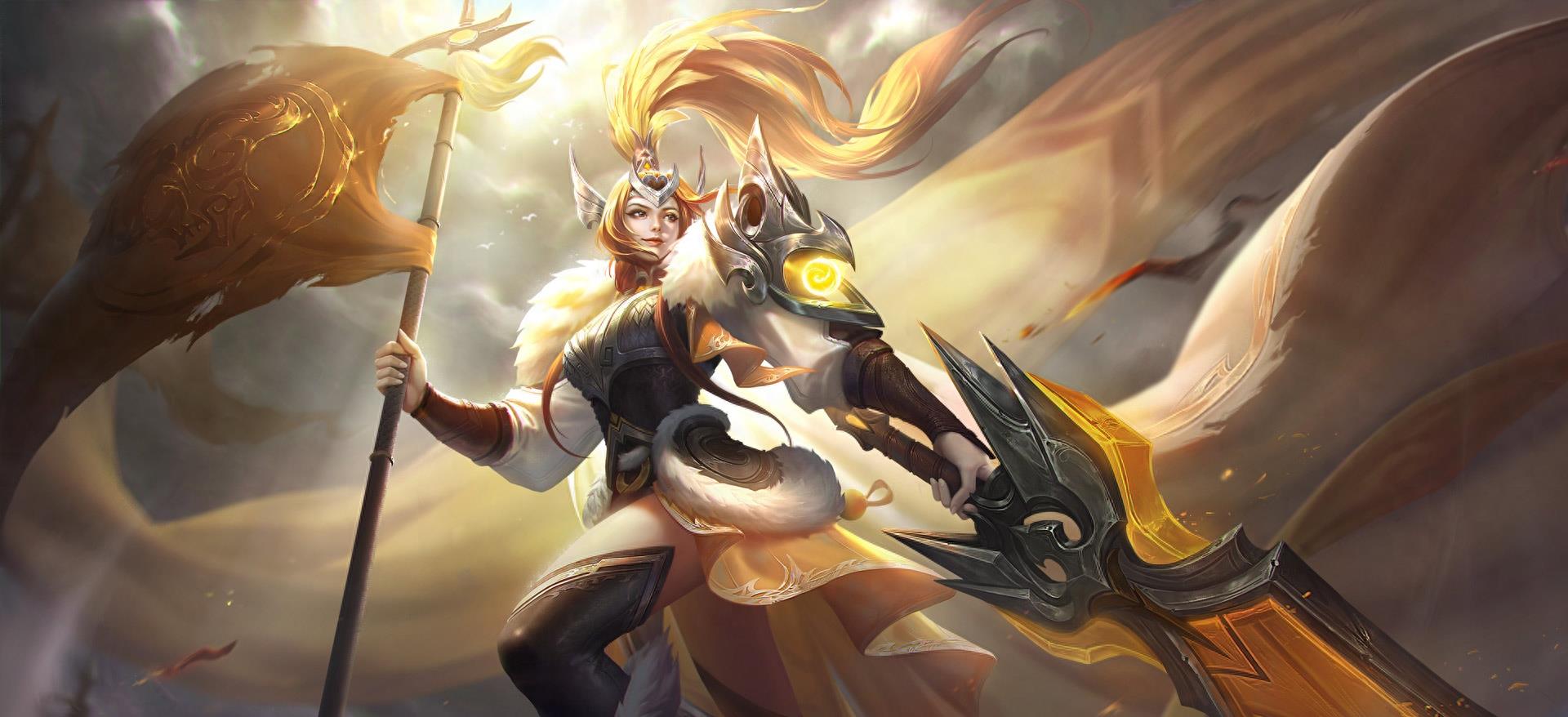 王者荣耀：花木兰原画壁纸大全，冠军飞将，水晶猎龙者，兔女郎