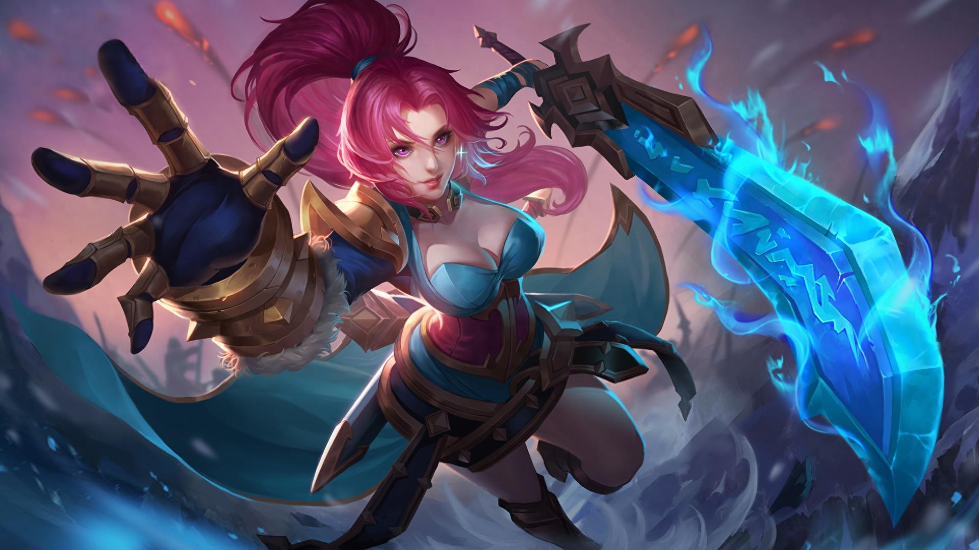 王者荣耀：花木兰原画壁纸大全，冠军飞将，水晶猎龙者，兔女郎