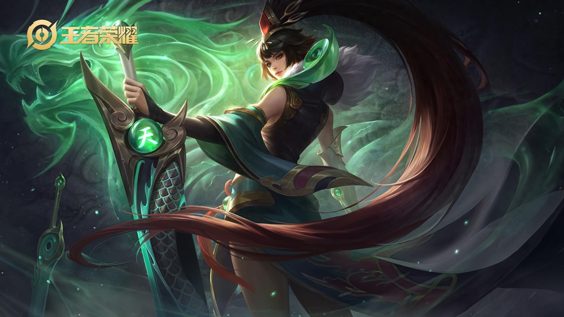 王者荣耀：花木兰原画壁纸大全，冠军飞将，水晶猎龙者，兔女郎