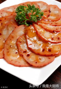 ​厨师长教你蜜汁糖藕的做法配方，不去酒店也能学会，小孩最喜欢