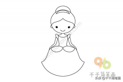 ​12种简单漂亮的小公主简笔画，值得收藏！