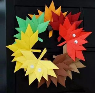 ​折纸教程-美丽的枫叶折纸