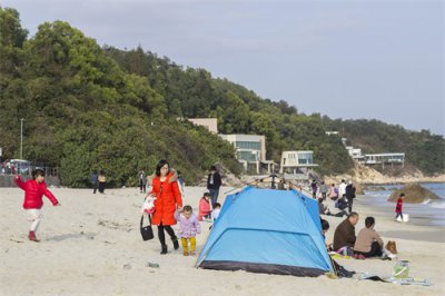 ​深圳免费沙滩背仔角的美丽风光无敌海景