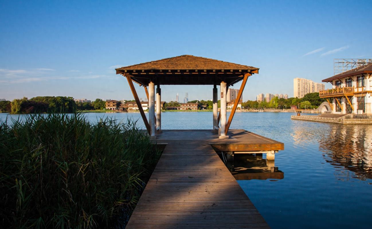 长沙月湖公园，“月湖十景”风景优美，免费的娱乐、休闲好去处