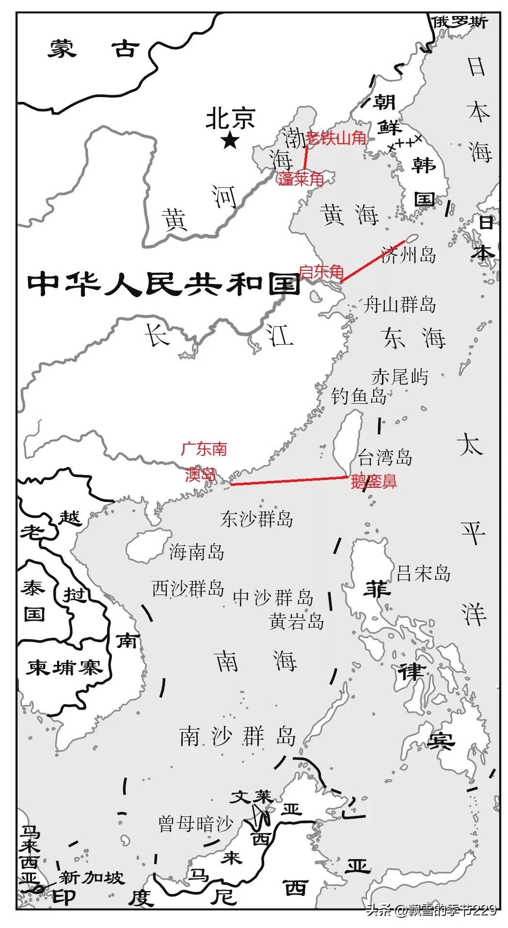 我国四大海域(我国大陆濒临的四大海域)