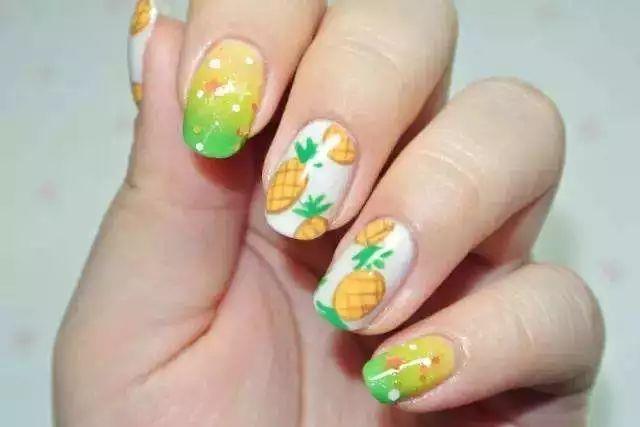 水果美甲图片 美甲水果可爱图片