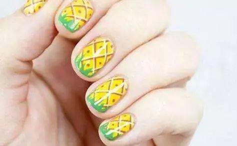 水果美甲图片 美甲水果可爱图片