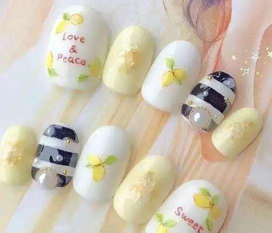 水果美甲图片 美甲水果可爱图片