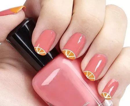 水果美甲图片 美甲水果可爱图片