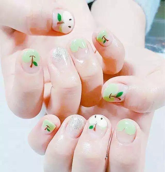 水果美甲图片 美甲水果可爱图片