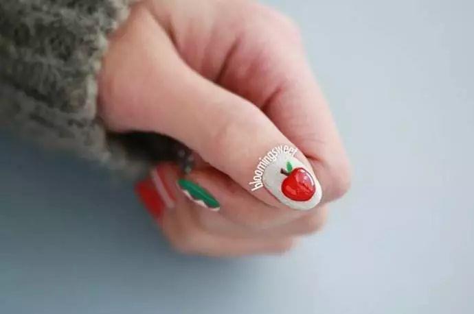 水果美甲图片 美甲水果可爱图片