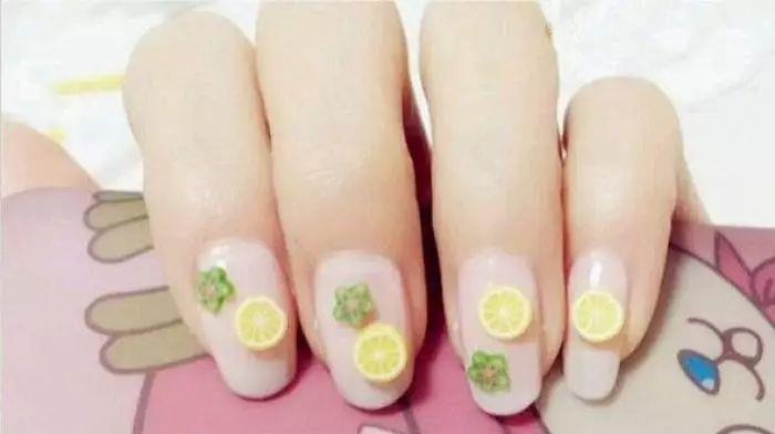 水果美甲图片 美甲水果可爱图片