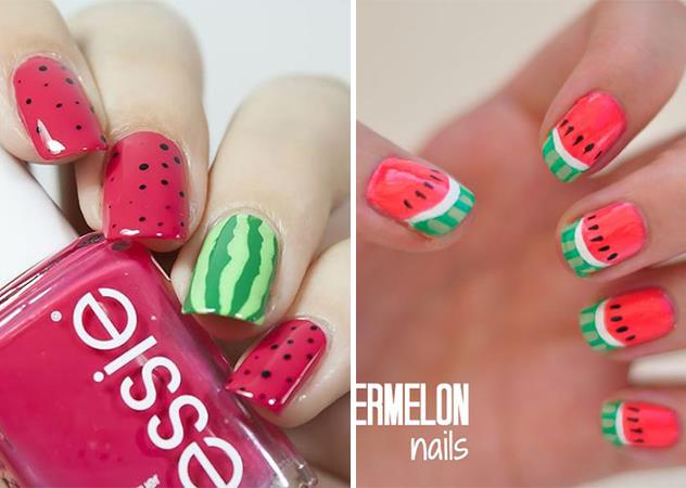 水果美甲图片 美甲水果可爱图片