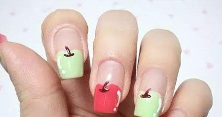 水果美甲图片 美甲水果可爱图片