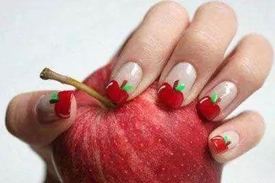水果美甲图片 美甲水果可爱图片