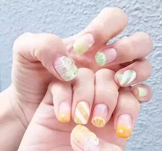 水果美甲图片 美甲水果可爱图片