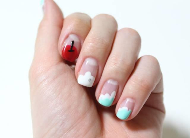 水果美甲图片 美甲水果可爱图片