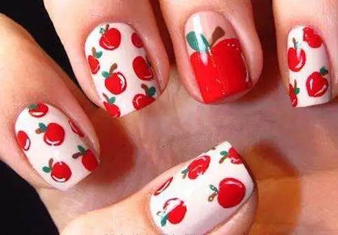 水果美甲图片 美甲水果可爱图片