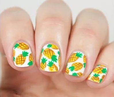 水果美甲图片 美甲水果可爱图片